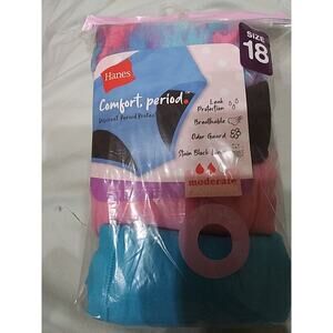 Hanes Confort Period Women Underwear Size 18 4 Pack